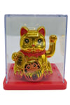 JaponyaDünyadan HediyelerDNY-HDY4526S3GLD03Keskin Hediyelik Eşya Ve TekstilManeki Neko El Sallayan Mini Şans Kedisi Gold Solar Güneş Enerjili 5x5cm S3GLD03