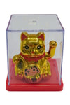 JaponyaDünyadan HediyelerDNY-HDY4526S3GLD03Keskin Hediyelik Eşya Ve TekstilManeki Neko El Sallayan Mini Şans Kedisi Gold Solar Güneş Enerjili 5x5cm S3GLD03