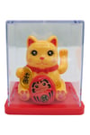 JaponyaDünyadan HediyelerDNY-HDY4526S4KRM04Keskin Hediyelik Eşya Ve TekstilManeki Neko El Sallayan Mini Şans Kedisi Krem Solar Güneş Enerjili 5x5cm S4KRM04