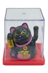 JaponyaDünyadan HediyelerDNY-HDY4527Y6SYH06Keskin Hediyelik Eşya Ve TekstilManeki Neko El Sallayan Mini Şans Kedisi Siyah Solar Güneş Enerjili 5x5cm Y6SYH06