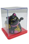 JaponyaDünyadan HediyelerDNY-HDY4527Y6SYH06Keskin Hediyelik Eşya Ve TekstilManeki Neko El Sallayan Mini Şans Kedisi Siyah Solar Güneş Enerjili 5x5cm Y6SYH06