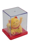 JaponyaDünyadan HediyelerDNY-HDY4527Y8KRM08Keskin Hediyelik Eşya Ve TekstilManeki Neko El Sallayan Mini Şans Kedisi Krem Solar Güneş Enerjili 5x5cm Y8KRM08