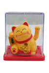 JaponyaDünyadan HediyelerDNY-HDY4527Y8KRM08Keskin Hediyelik Eşya Ve TekstilManeki Neko El Sallayan Mini Şans Kedisi Krem Solar Güneş Enerjili 5x5cm Y8KRM08