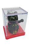 JaponyaDünyadan HediyelerDNY-HDYDGNF10SYH10Keskin Hediyelik Eşya Ve TekstilManeki Neko El Sallayan Mini Şans Kedisi Siyah Solar Güneş Enerjili 5x5cm F10SYH10