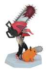 JaponyaDünyadan HediyelerDNY-HDYKSK2411Keskin Hediyelik Eşya Ve TekstilTestere Adam Aksiyon Figürü ve Pochita PVC Anime Figür 16cm
