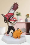 JaponyaDünyadan HediyelerDNY-HDYKSK2411Keskin Hediyelik Eşya Ve TekstilTestere Adam Aksiyon Figürü ve Pochita PVC Anime Figür 16cm