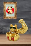 JaponyaDünyadan HediyelerDNY-HDYKSKALK2277Keskin Hediyelik Eşya Ve TekstilJapon Maneki Neko Şanslı Kedi Figürü Reçine No.4 30x30cm