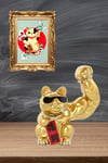 JaponyaDünyadan HediyelerDNY-HDYKSKALK2272Keskin Hediyelik Eşya Ve TekstilJapon Maneki Neko Şanslı Kedi Figürü Reçine No.2 23x20cm