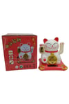 JaponyaDünyadan HediyelerDNY-HDYNEKO4523B01Keskin Hediyelik Eşya Ve TekstilManeki Neko El Sallayan Şans Kedisi Beyaz Solar Güneş Enerjili 10x10cm NO4B01