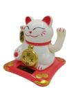 JaponyaDünyadan HediyelerDNY-HDYNEKO4523B01Keskin Hediyelik Eşya Ve TekstilManeki Neko El Sallayan Şans Kedisi Beyaz Solar Güneş Enerjili 10x10cm NO4B01
