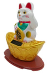 JaponyaDünyadan HediyelerDNY-HDYNEKO4522BYZKeskin Hediyelik Eşya Ve TekstilManeki Neko El Sallayan Şans Kedisi Beyaz Solar Güneş Enerjili 14x12cm NO3BYZ