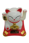 JaponyaDünyadan HediyelerDNY-HDYNEKO4523B01Keskin Hediyelik Eşya Ve TekstilManeki Neko El Sallayan Şans Kedisi Beyaz Solar Güneş Enerjili 10x10cm NO4B01