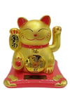 JaponyaDünyadan HediyelerDNY-HDYNEKO4524GLDKeskin Hediyelik Eşya Ve TekstilManeki Neko El Sallayan Şans Kedisi Gold Solar Güneş Enerjili 10x10cm NO5GLD