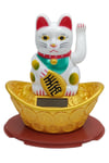 JaponyaDünyadan HediyelerDNY-HDYNEKO4522BYZKeskin Hediyelik Eşya Ve TekstilManeki Neko El Sallayan Şans Kedisi Beyaz Solar Güneş Enerjili 14x12cm NO3BYZ
