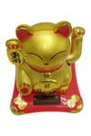 JaponyaDünyadan HediyelerDNY-HDYNEKO4524GLDKeskin Hediyelik Eşya Ve TekstilManeki Neko El Sallayan Şans Kedisi Gold Solar Güneş Enerjili 10x10cm NO5GLD