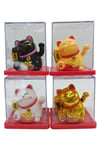 JaponyaDünyadan HediyelerDNY-HDYNEKO4SET02Keskin Hediyelik Eşya Ve TekstilDörtlü Maneki Neko El Sallayan Şans Kedisi Güneş Enerjili Set NO05HDY