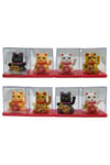 JaponyaDünyadan HediyelerDNY-HDYNEKO4SET01Keskin Hediyelik Eşya Ve TekstilDörtlü Maneki Neko El Sallayan Şans Kedisi Güneş Enerjili Set NO04SNS
