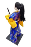 JaponyaDünyadan HediyelerDNY-HDYZMTSMRY01Keskin Hediyelik Eşya Ve TekstilGeleneksel Japon Yakuza Ninja Bebek Kabuki Biblo 30 cm No.1