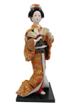 JaponyaDünyadan HediyelerDNY-HDZMRT08Keskin Hediyelik Eşya Ve TekstilJapon Kimonolu Geyşa Bebek Biblo 30 cm No.8