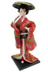 JaponyaDünyadan HediyelerDNY-HDZMRT12Keskin Hediyelik Eşya Ve TekstilJapon Kimonolu Geyşa Bebek Biblo 30 cm No.12