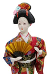 JaponyaDünyadan HediyelerDNY-HDZMRT16Keskin Hediyelik Eşya Ve TekstilJapon Kimonolu Geyşa Bebek Biblo 30 cm No.16