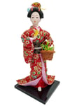 JaponyaDünyadan HediyelerDNY-HDZMRT18Keskin Hediyelik Eşya Ve TekstilJapon Kimonolu Geyşa Bebek Biblo 30 cm No.18