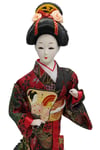 JaponyaDünyadan HediyelerDNY-HDZMRT21Keskin Hediyelik Eşya Ve TekstilJapon Kimonolu Geyşa Bebek Biblo 30 cm No.21