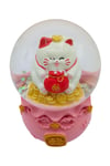 JaponyaDünyadan HediyelerHDY-KSKALK4914PKeskin Hediyelik Eşya Ve TekstilManeki Neko Şans Kedisi Işıklı Kar Küresi Pembe 9cm