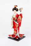 JaponyaDünyadan HediyelerJPN-GSHBBK-1entegraİpek Kimonolu Geyşa Kabuki Bebek Biblo No.1