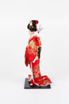 JaponyaDünyadan HediyelerJPN-GSHBBK-1entegraİpek Kimonolu Geyşa Kabuki Bebek Biblo No.1