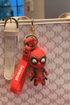 KanadaDünyadan HediyelerDNY-HD100634Keskin Hediyelik Eşya Ve TekstilDeadpool 3D Silikon Anahtarlık Kırmızı Kahve