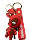 KanadaDünyadan HediyelerDNY-HD100634Keskin Hediyelik Eşya Ve TekstilDeadpool 3D Silikon Anahtarlık Kırmızı Kahve