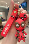 KanadaDünyadan HediyelerDNY-HD100634Keskin Hediyelik Eşya Ve TekstilDeadpool 3D Silikon Anahtarlık Kırmızı Kahve