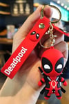 KanadaDünyadan HediyelerDNY-HD100635Keskin Hediyelik Eşya Ve TekstilDeadpool 3D Silikon Anahtarlık Kırmızı Siyah