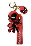 KanadaDünyadan HediyelerDNY-HD100635Keskin Hediyelik Eşya Ve TekstilDeadpool 3D Silikon Anahtarlık Kırmızı Siyah