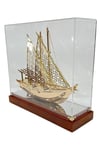KatarDünyadan HediyelerDNY-DH3364Keskin Hediyelik Eşya Ve TekstilPirinç Yelkenli Gemi Altın Kaplama Katar Dhow Teknesi Kutulu 29cm No.1