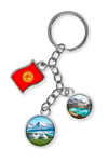 KırgızistanDünyadan HediyelerDNY-HDYKREPOK50Keskin Hediyelik Eşya Ve TekstilKırgızistan Üçlü Epoksi Metal Çift Taraflı Damla Anahtarlık Kyrgyzstan