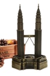 MalezyaDünyadan HediyelerDNY-HD100875Keskin Hediyelik Eşya Ve TekstilVintage Metal Malezya Twin Towers Biblo Antik Bronz 18 cm