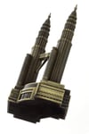 MalezyaDünyadan HediyelerDNY-HD100875Keskin Hediyelik Eşya Ve TekstilVintage Metal Malezya Twin Towers Biblo Antik Bronz 18 cm