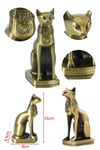MısırDünyadan HediyelerDNY-B5918Keskin Hediyelik Eşya Ve TekstilAntik Mısır Kedi Heykeli Bastet Metal Dekoratif Hediyelik Biblo 8x15cm