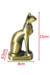 MısırDünyadan HediyelerDNY-B5918Keskin Hediyelik Eşya Ve TekstilAntik Mısır Kedi Heykeli Bastet Metal Dekoratif Hediyelik Biblo 8x15cm