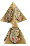 MısırDünyadan HediyelerDNY-HD100850Keskin Hediyelik Eşya Ve TekstilVintage Metal Mısır Piramidi Biblo Antik Bronz 8 cm