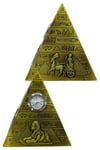 MısırDünyadan HediyelerDNY-SA-0498Keskin Hediyelik Eşya Ve TekstilAntik Mısır Piramit Saatli Metal Dekoratif Hediyelik Biblo 10x11cm