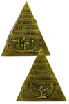 MısırDünyadan HediyelerDNY-SA-0498Keskin Hediyelik Eşya Ve TekstilAntik Mısır Piramit Saatli Metal Dekoratif Hediyelik Biblo 10x11cm