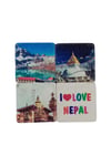 NepalDünyadan HediyelerDNY-HD101342Keskin Hediyelik Eşya Ve TekstilNepal Temalı Dörtlü Taş Magnet