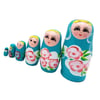 RusyaDünyadan HediyelerAHŞPMTRŞK-04Keskin Hediyelik Eşya Ve TekstilAhşap Matruşka Bebek 6 lı Set Mavi