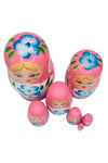 RusyaDünyadan HediyelerDNY-4ALY877Keskin Hediyelik Eşya Ve TekstilAhşap Matruşka Bebek Yedili Set Pembe