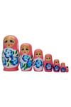 RusyaDünyadan HediyelerDNY-4ALY877Keskin Hediyelik Eşya Ve TekstilAhşap Matruşka Bebek Yedili Set Pembe