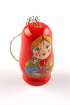 RusyaDünyadan HediyelerDNY-HD100284Keskin Hediyelik Eşya Ve TekstilAhşap Matruşka Bebek Anahtarlık Kırmızı