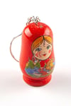 RusyaDünyadan HediyelerDNY-HD100284Keskin Hediyelik Eşya Ve TekstilAhşap Matruşka Bebek Anahtarlık Kırmızı